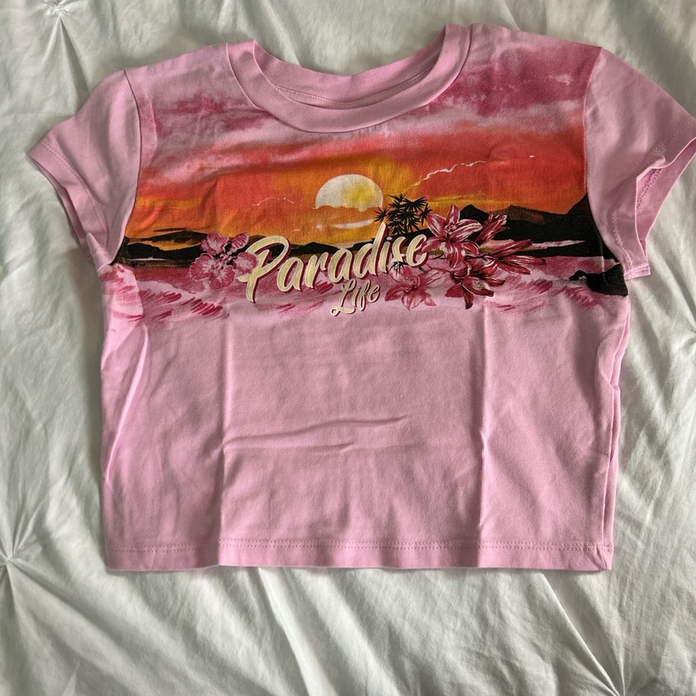 Bershka Pink Baby Tee